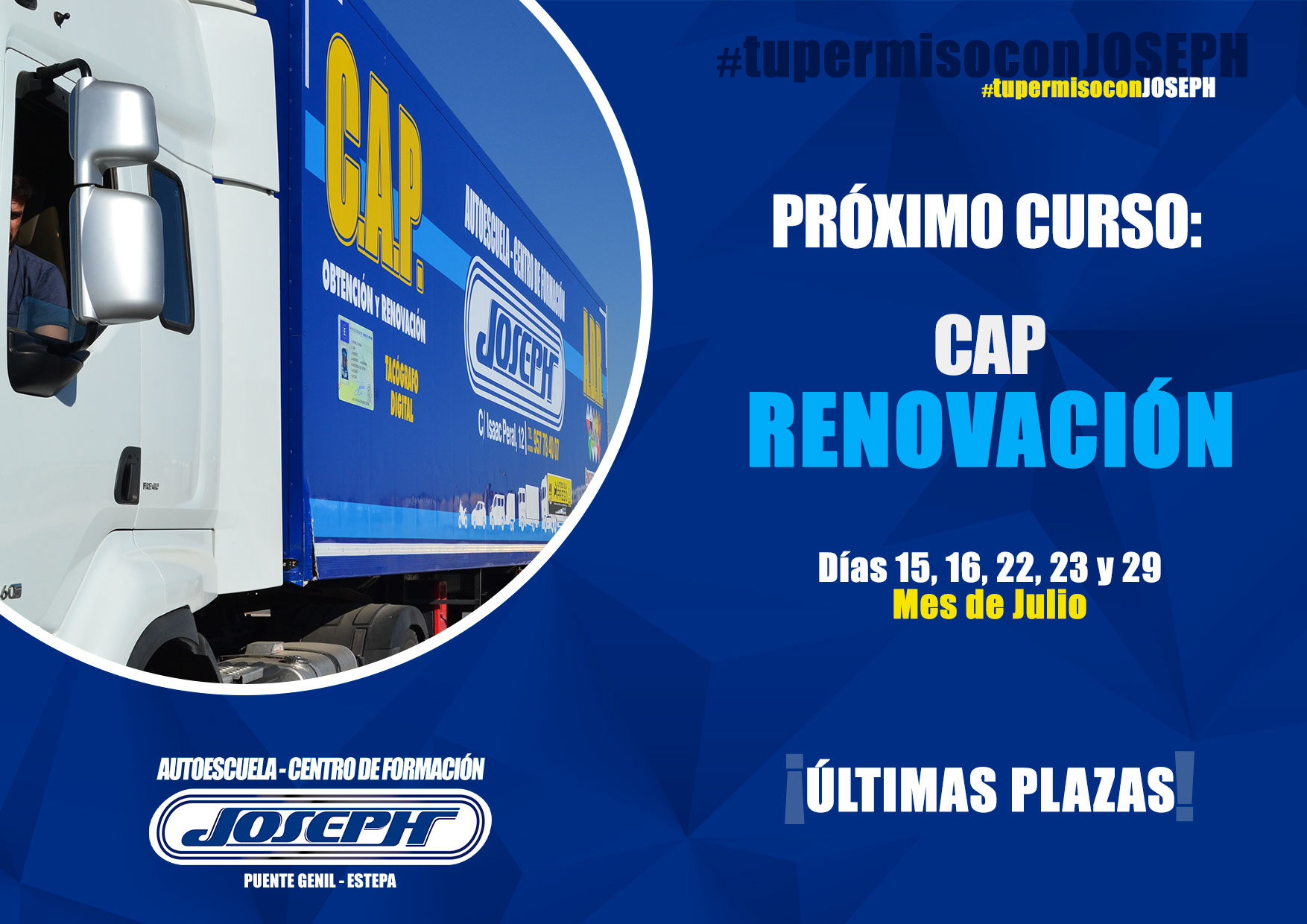 NUEVO CURSO: CAP RENOVACIÓN | Autoescuela Joseph